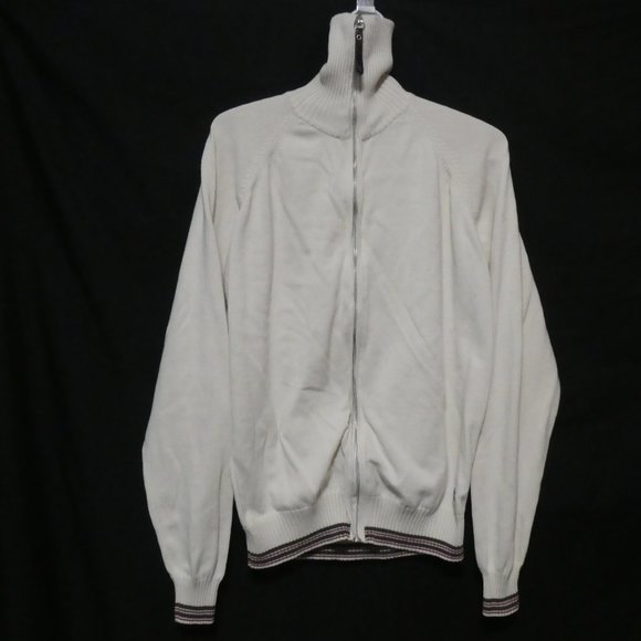 GUESS By MARCIANO | large | 100% Cotton | Ribbed Turtleneck Zip-Up Sweater | GUC - Picture 1 of 16